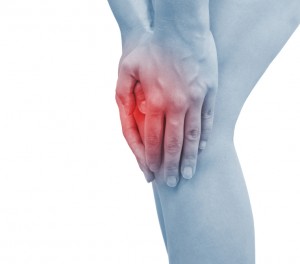 Acute pain in a woman knee
