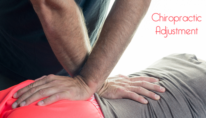 image of a woman getting a chiropractic adjustmet